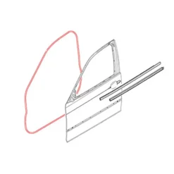 Joint d'entourage de porte avant droite pour BMW Série 3 E46 Berline et Touring (04/1997-07/2005)