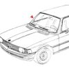 Joint de pare-brise avant pour BMW E21 jusque ->01/82