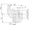 Joint de pare-brise pour 2cv Fourgonnette (03/1951-03/1978) - Qualité premium