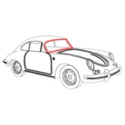 Joint de pare brise pour Porsche 356 Coupé A, B et C (1956-1965)