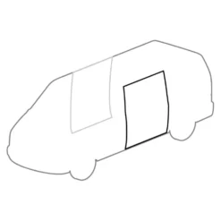 Joint de porte coulissante sur caisse FORST pour Volkswagen Transporter T4