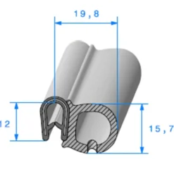 Joint de porte - 19 x 12 mm
