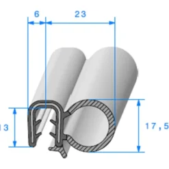 Joint de porte - 23 x 13 mm