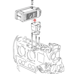 Joint de radiateur d'huile Alu pour VOLKSWAGEN Combi Split Brazil (1957-1975)