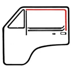 Joint de tour de vitre pour porte avant VOLKSWAGEN Transporter T25 (05/1979-07/1992)