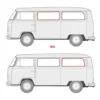 Joint de vitre latérale fixe pour VOLKSWAGEN Combi Bay Window (1968-1979)