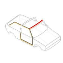 Joint d'étanchéité de capote sur baie de pare-brise pour VW Golf 1 Cabriolet (01/1979-07/1984)