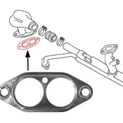 Joint entre culasse et tubulure pour moteur Volkswagen 1300 / 1600 double admission