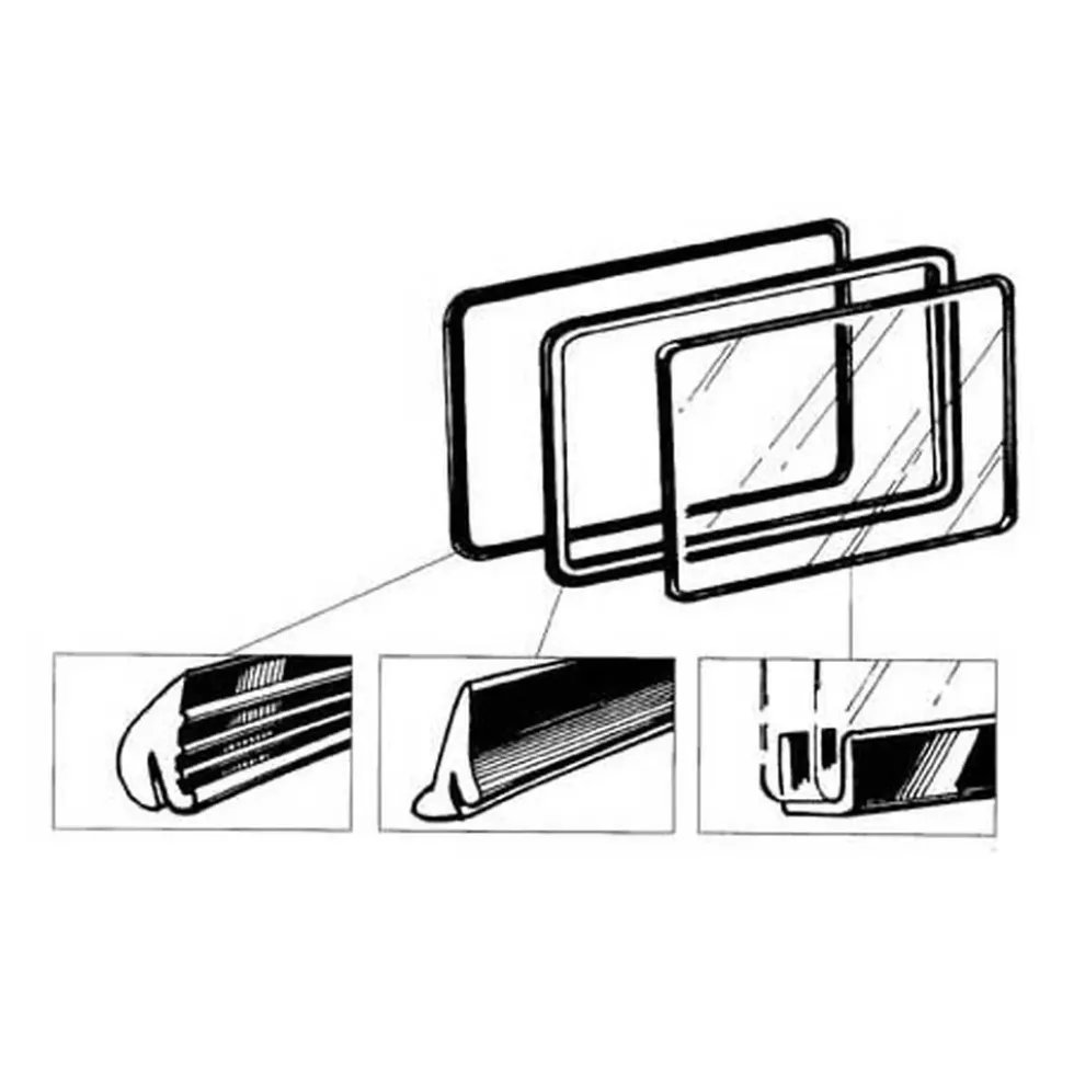 Joint intérieur de vitre pop-out latérale pour Combi de 50 à 67