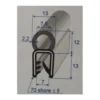 Joint élastomère noir à armature métallique - 13 x 25 mm