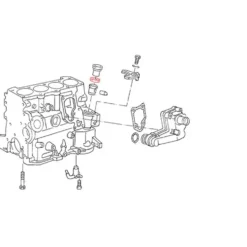 Joint pour obturateur de bloc moteur pour Golf 3