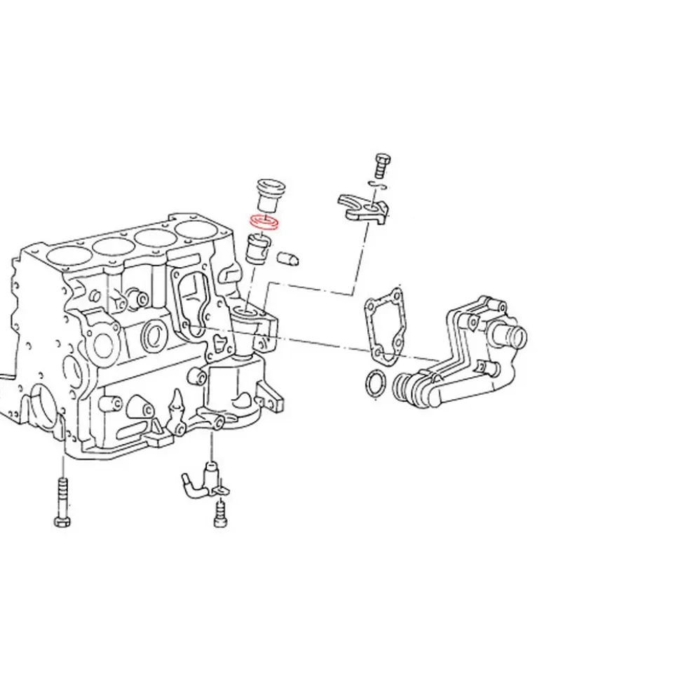 Joint pour obturateur de bloc moteur pour Golf 3