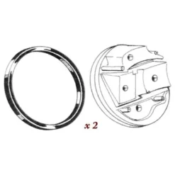 Joints entre socles et carrosserie pour Volkswagen Coccinelle 1303 / 1200 74-><noscript><img width=