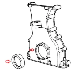 Joint spi de vilebrequin côté distribution El Ring pour Bmw z4 E85 Roadster et E86 Coupé (04/2002-07/2008)