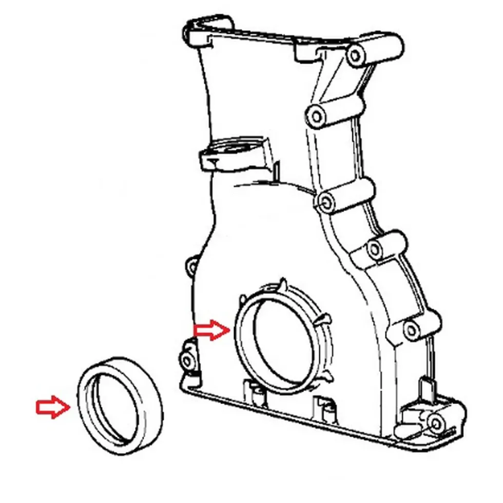 Joint spi de vilebrequin côté distribution El Ring pour Bmw z3 E36 Roadster et Coupé (04/1996-07/2000)