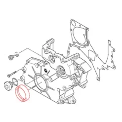 Joint spi de vilebrequin côté distribution Topran pour Bmw Série 3 E46 (09/1997-08/2006)