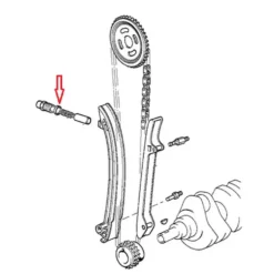 Joint sur tendeur de chaine de distribution principale pour BMW E60/E61 (Origine BMW)