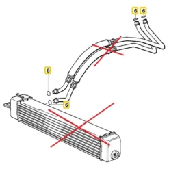 Joint Topran sur raccord de porte filtre à huile pour Bmw Série 3 E36 (01/1991-05/1999)