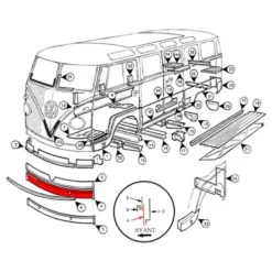 Jupe avant extérieure pour Combi Split - 18 cm