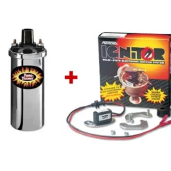 Kit allumage électronique Ignitor + bobine haut rendement Pertronix 12V pour moteur Volkswagen type 1 avec allumeur à dépression (08/1967-)