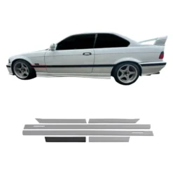 Kit 6 baguettes M Technic pour Bmw Série 3 E36 Coupé et Cabriolet (11/1989-08/2000)