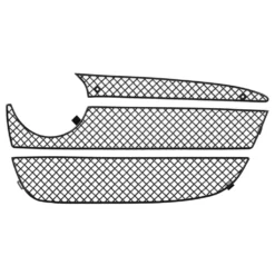 Kit complet de grilles avant ZUNSPORT noires pour Porsche Cayman S type 981 boite manuelle - sans capteurs de stationnement