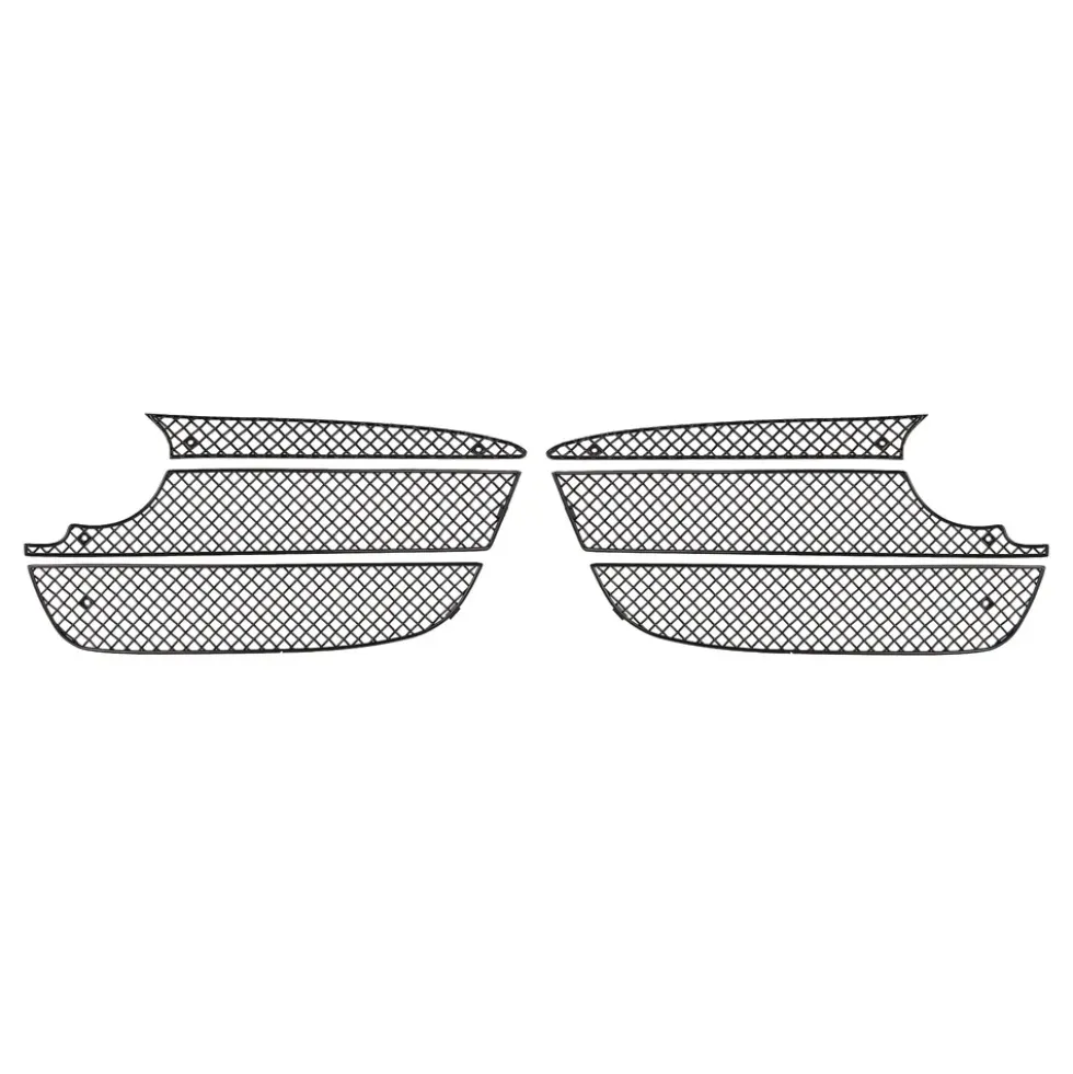 Kit complet de grilles avant ZUNSPORT noires pour Porsche Cayman type 981 - avec capteurs de stationnement