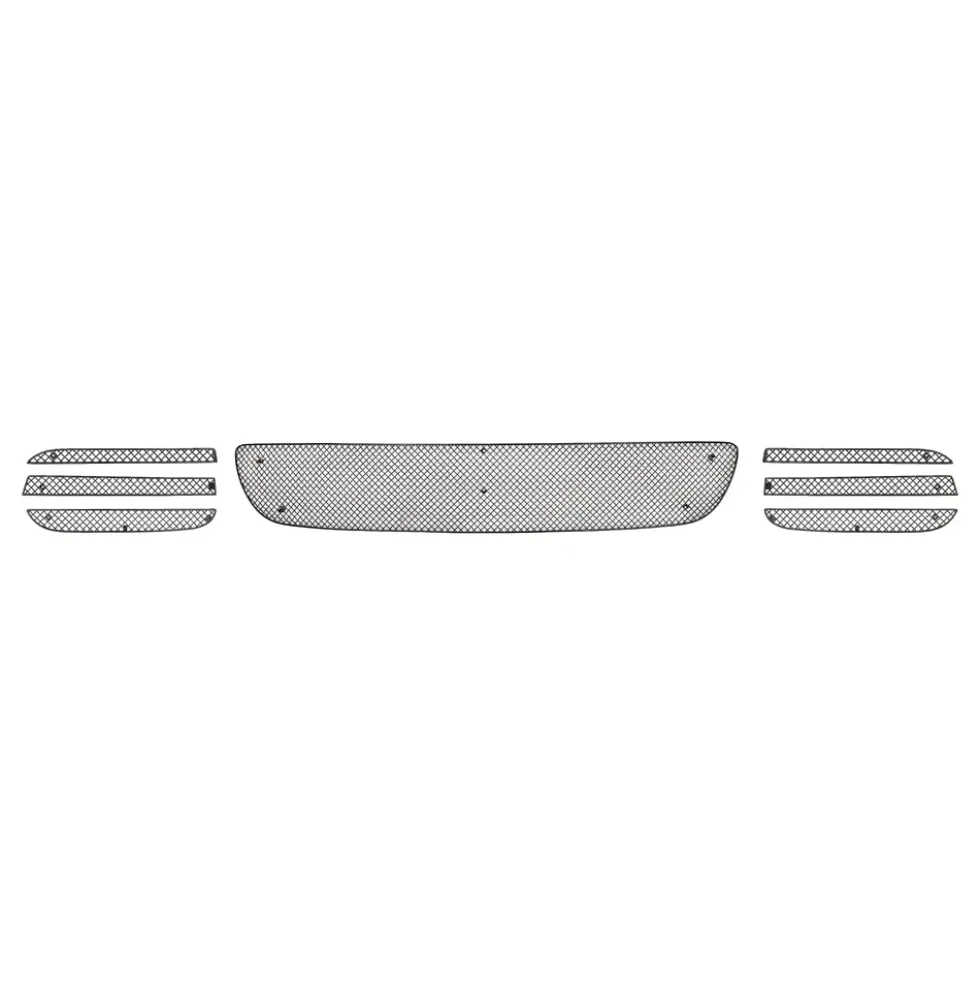 Kit complet de grilles de protection de calandre noires ZUNSPORT pour Porsche Panamera type 970 phase 2 (2014-2016) sauf Turbo, Turbo S et GTS