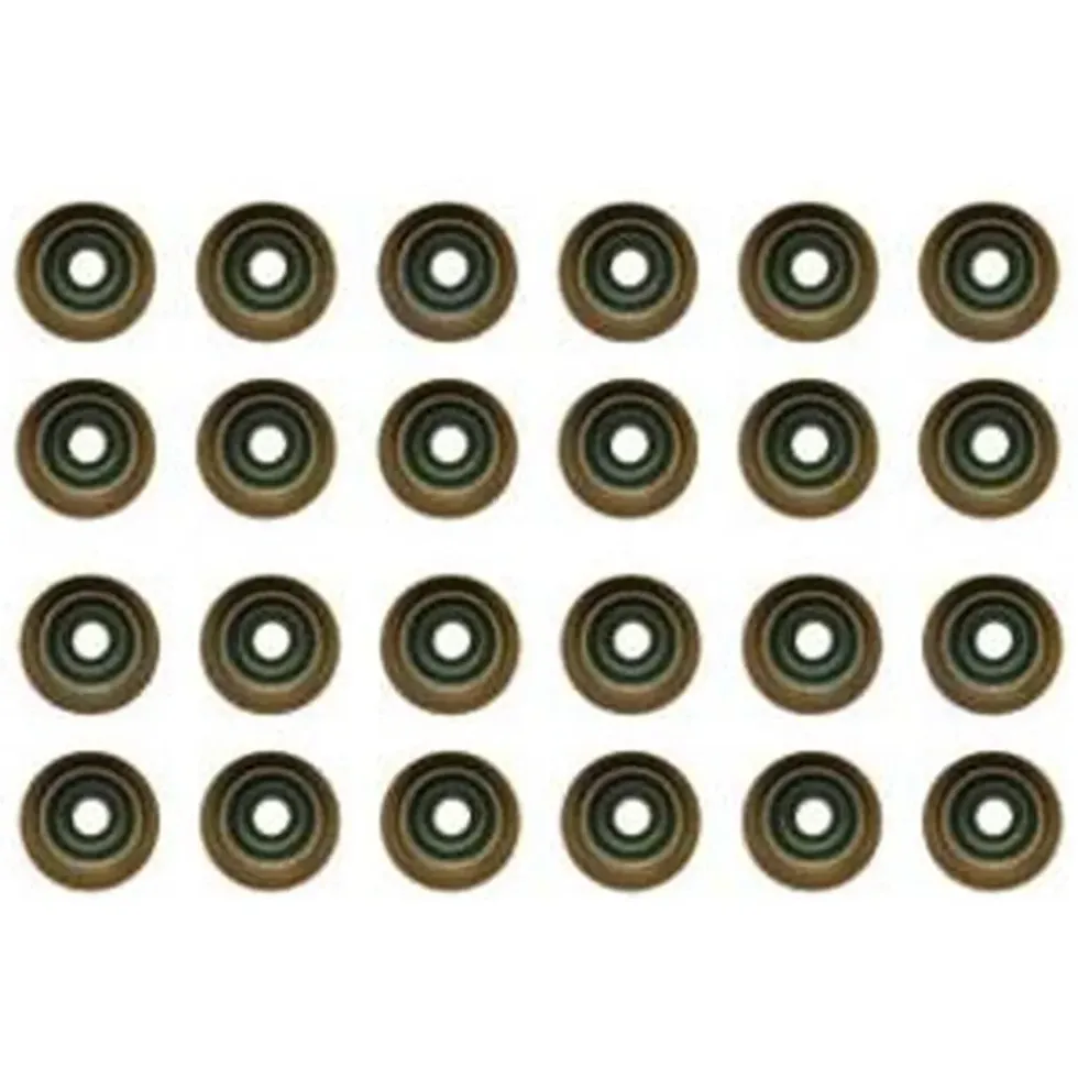 Kit 24 joints de queue de soupapes avec tige diamètre 6mm pour BMW Série 3 E46 Berline Touring Coupé et Cabriolet (12/1998-08/2006) - moteurs M57D30 M57D30TU