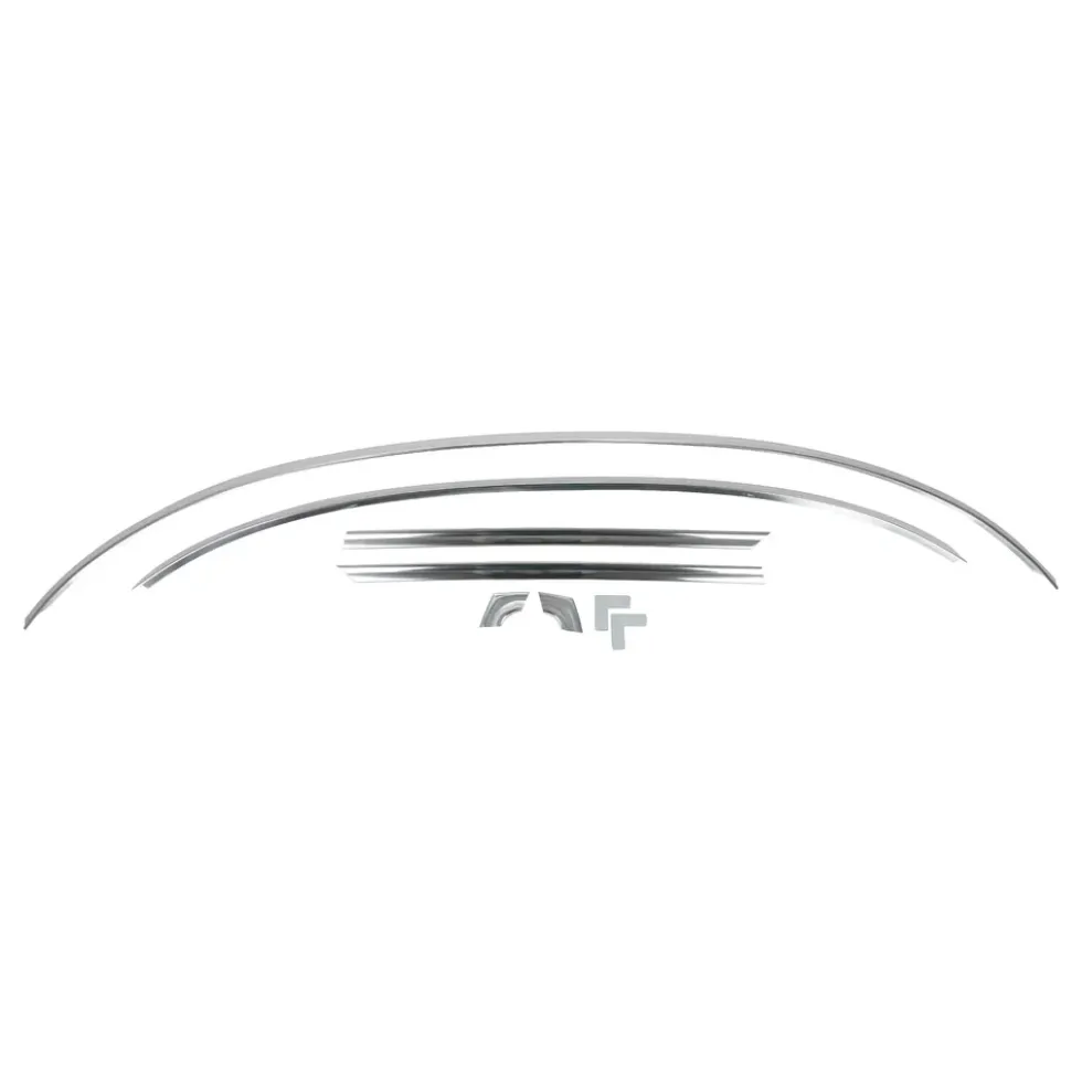 Kit moulures de pare brise chromées pour Mercedes Sl R107 tous modèles