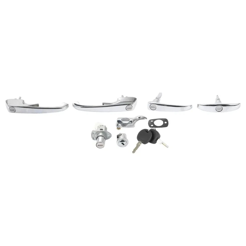 Kit poignées chromées une clé pour VOLKSWAGEN Combi Clipper Brazil (1976-1996)