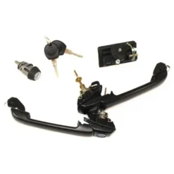 Kit 2 poignées de portes avant avec le neiman et la serrure de coffre TOPRAN pour VW Golf 3 Berline 2 portes