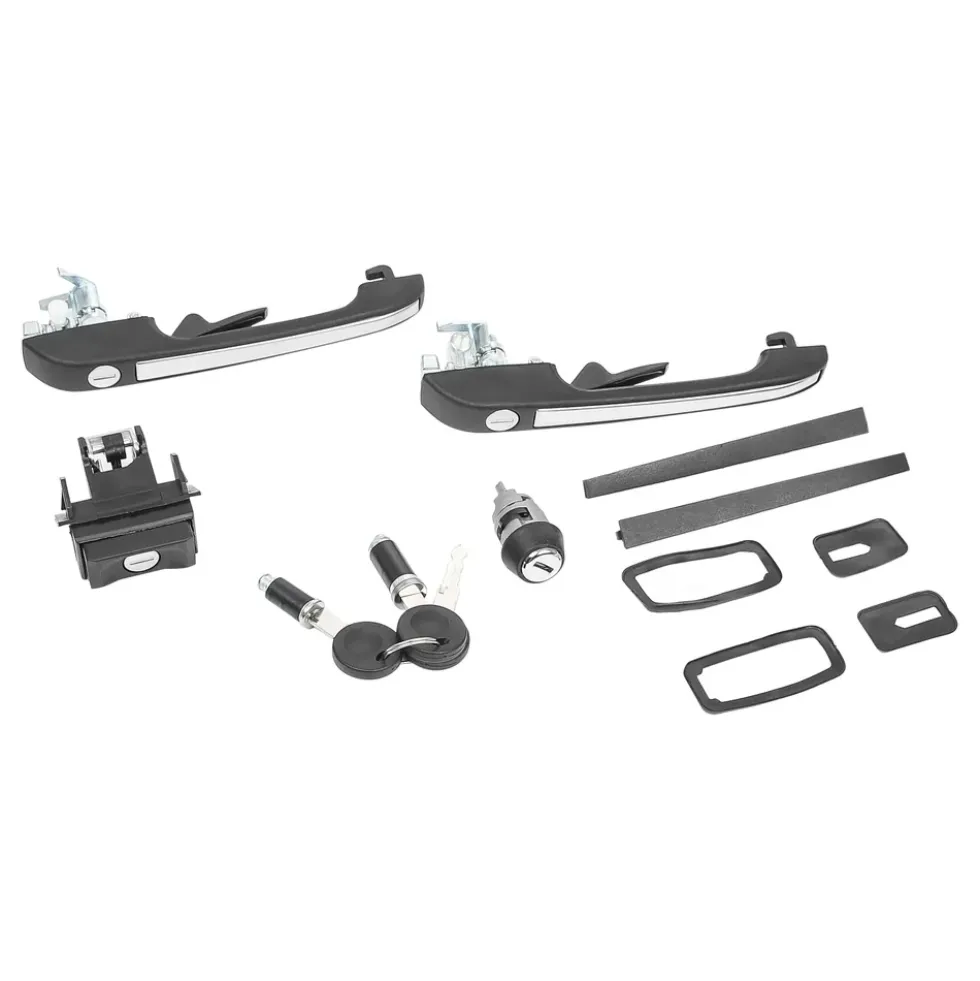 Kit Poignées de portes avant + Neiman + serrure de coffre pour Volkswagen Golf 2