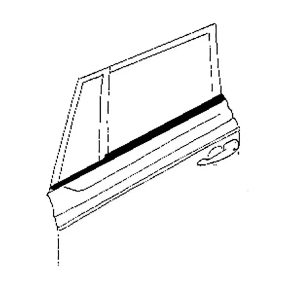 Lèche-vitres extérieurs avant pour Volkswagen Coccinelle Cabriolet 65-> - 4 pièces