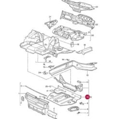 Logement de roue de secours pour Porsche 964 (1989-1994)
