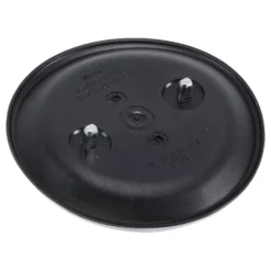 Logo VW chromé sur fond noir de centre de face arrière ou de coffre pour VW Corrado Passat B3 et Polo 2F (02/1988-07/1995)
