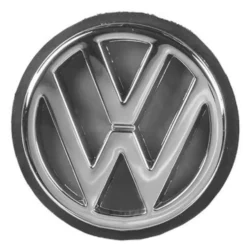 Logo VW chromé sur fond noir de coffre pour VW Polo 3 6N1 Berline (09/1994-09/1999)