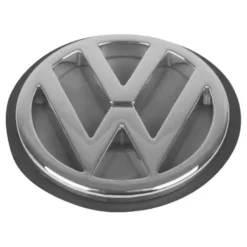 Logo VW chromé sur fond noir de coffre pour VW Polo 3 6N1 Berline (09/1994-09/1999)