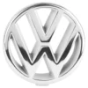 Logo VW 90mm chromé de calandre pour VW Polo 2F (1990-1994)