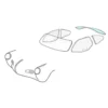 Lunette arrière non dégivrante pour VOLKSWAGEN Karmann Ghia coupé (08/1955-07/1974)