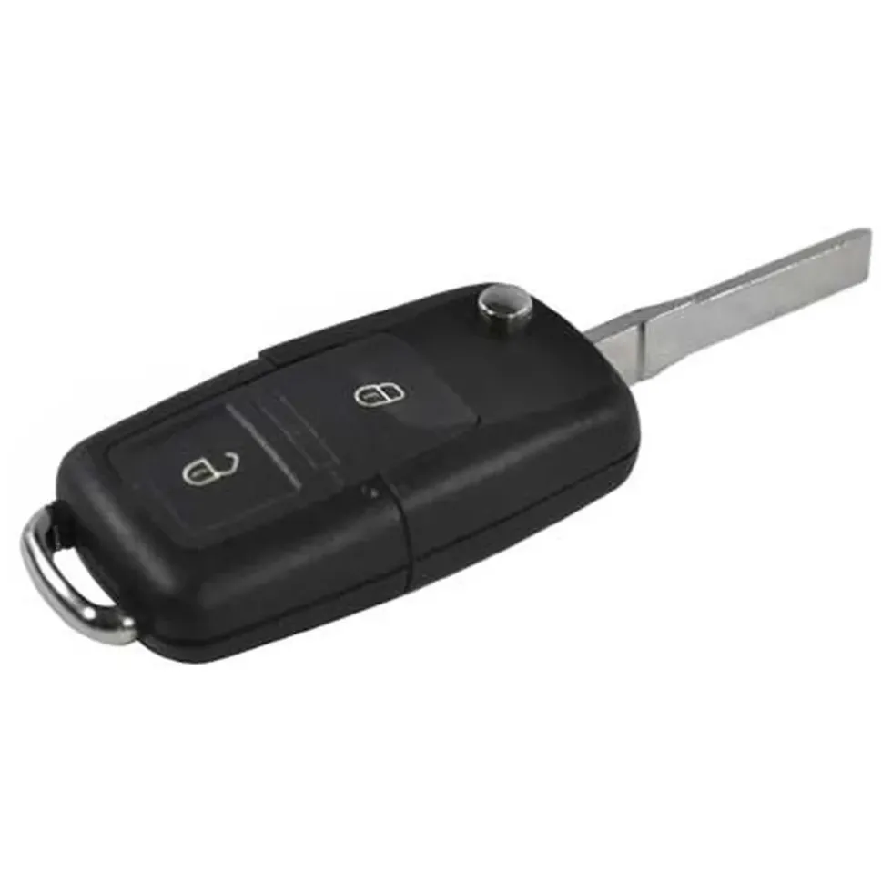 Matrice de clé et coque de télécommande pour Volkswagen Golf 4, Passat, Bora à 2 boutons