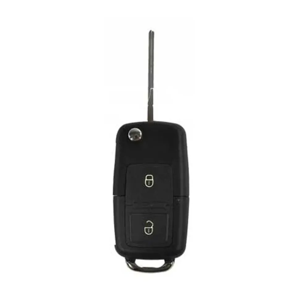 Matrice de clé et coque de télécommande pour Volkswagen Golf 4, Passat, Bora à 2 boutons