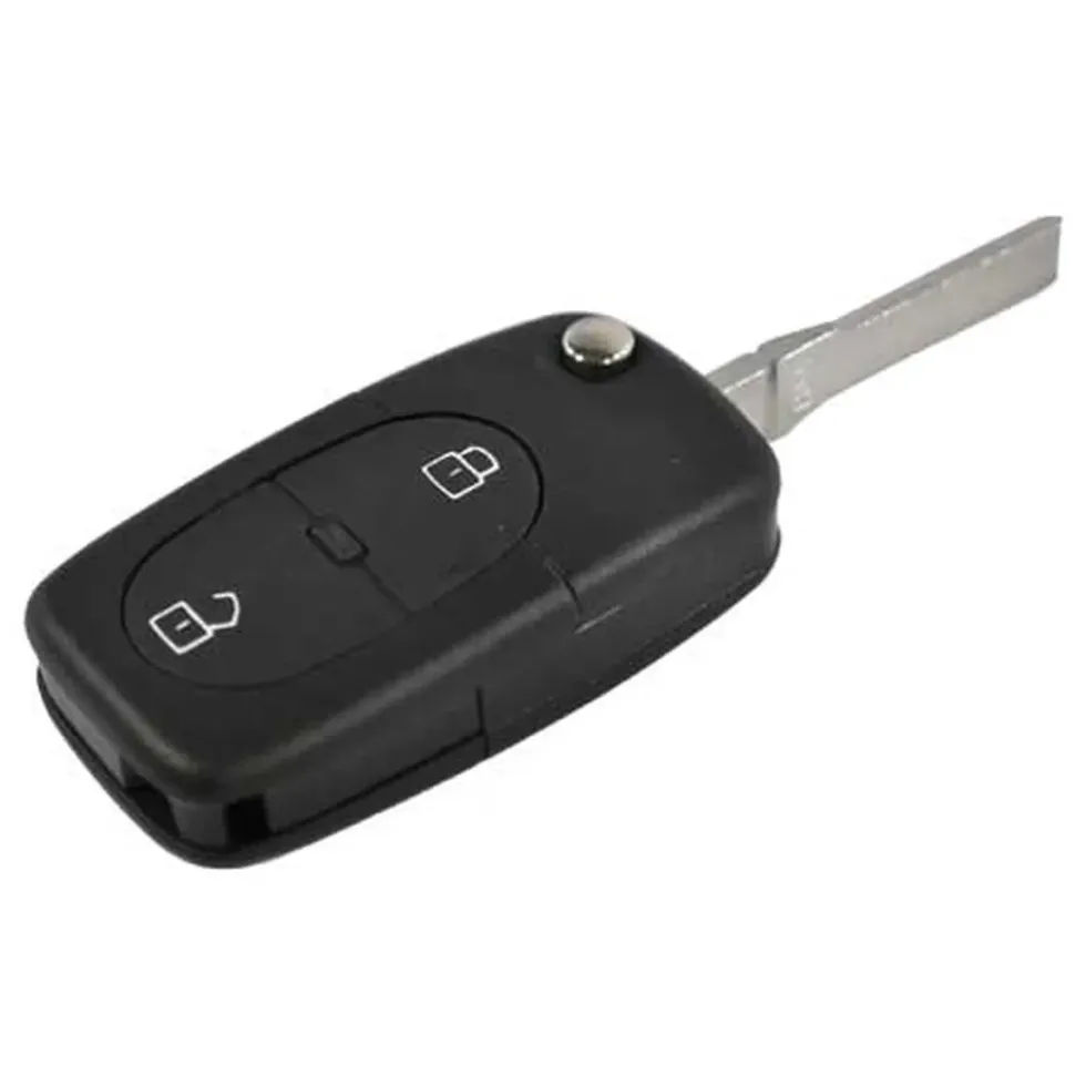 Matrice de clé et coque de télécommande pour Audi A3, A4 à 2 boutons (pourpile 2032)