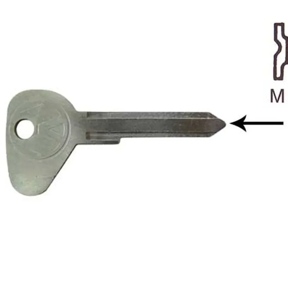 Matrice de clé profil "M"