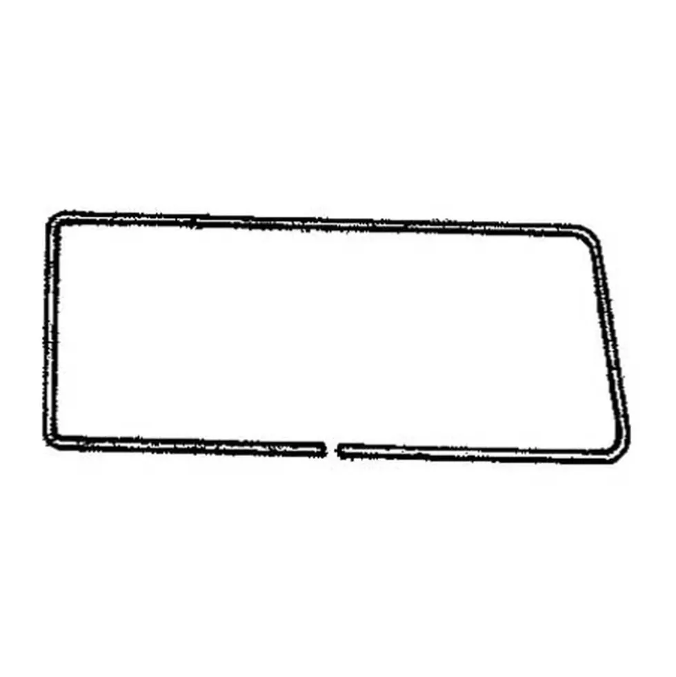 Moulure aluminium DeLuxe de vitre arrière gauche pour Combi 68 ->79