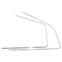 Moulure aluminium DeLuxe de vitre arrière gauche pour Combi 68 ->79
