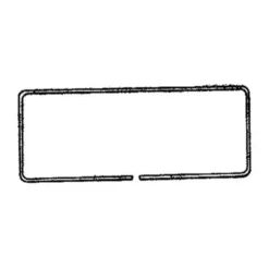 Moulure aluminium DeLuxe de vitre centrale droite pour Combi 68 ->79