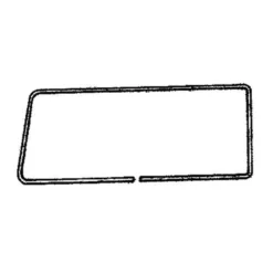 Moulure aluminium DeLuxe de vitre arrière droite pour Combi 68 -><noscript><img width=