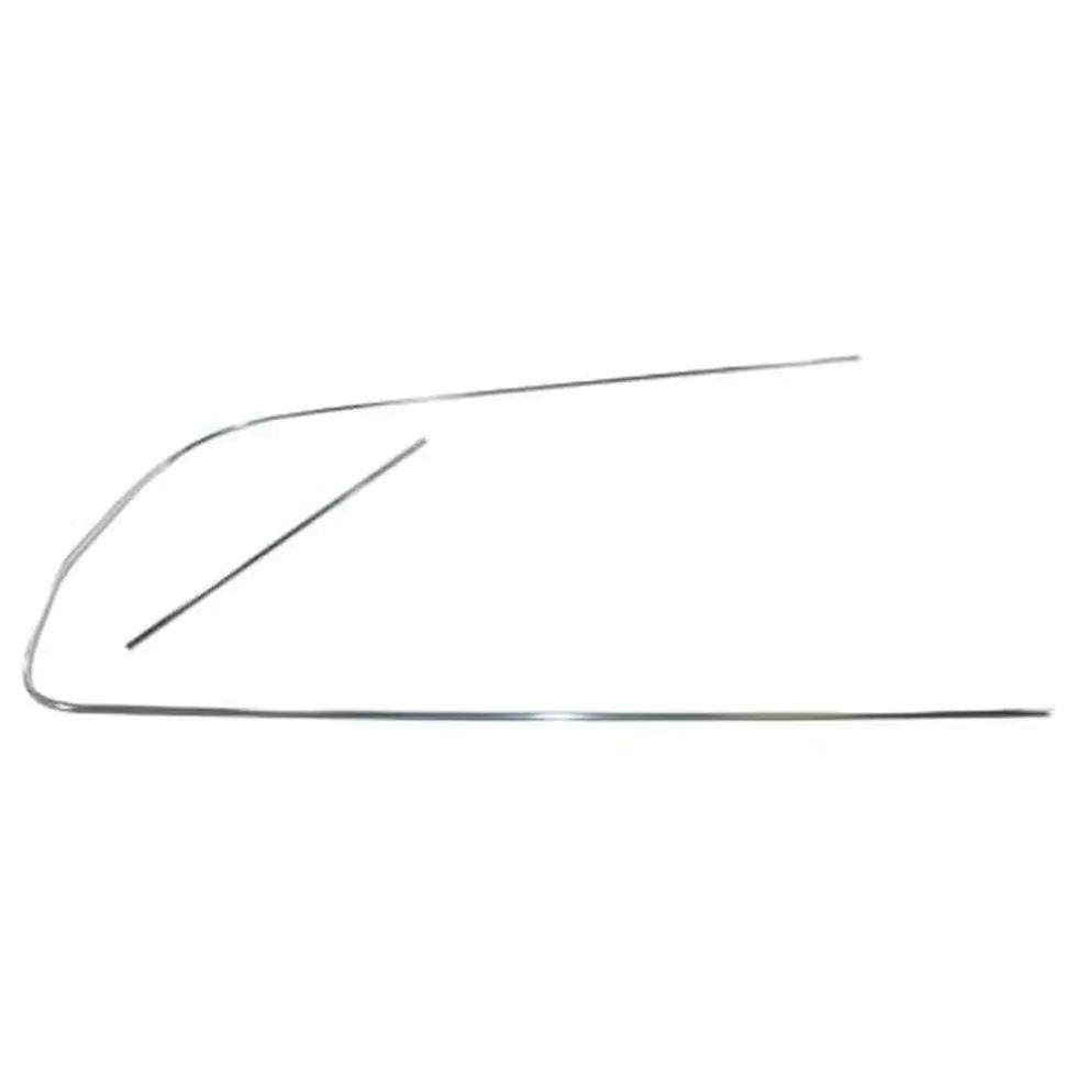 Moulure aluminium DeLuxe de vitre arrière 3/4 gauche pour Combi 68 ->79