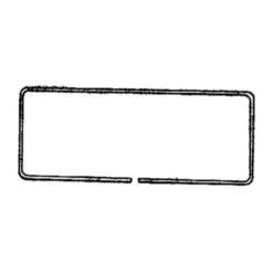 Moulure aluminium DeLuxe de vitre centrale gauche pour Combi 68 ->79
